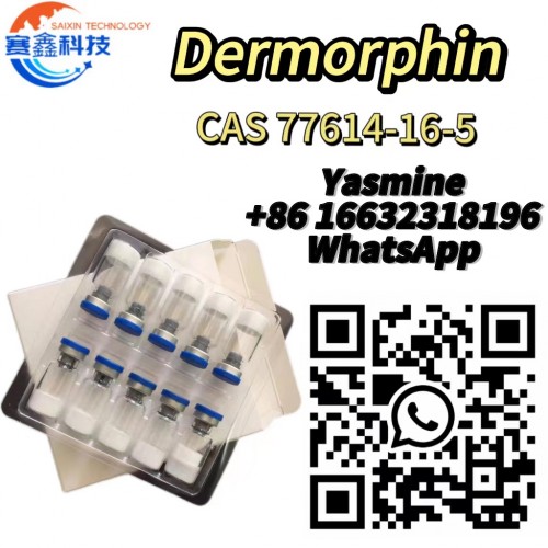 High quality and lowest price Dermorphin Powder CAS 77614-16-5 C40H50N8O10