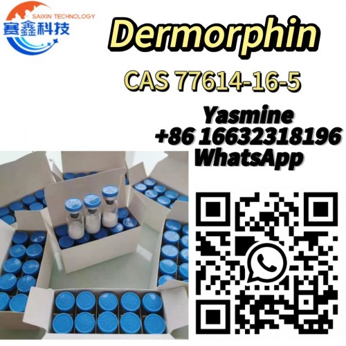 High quality and lowest price Dermorphin Powder CAS 77614-16-5 C40H50N8O10