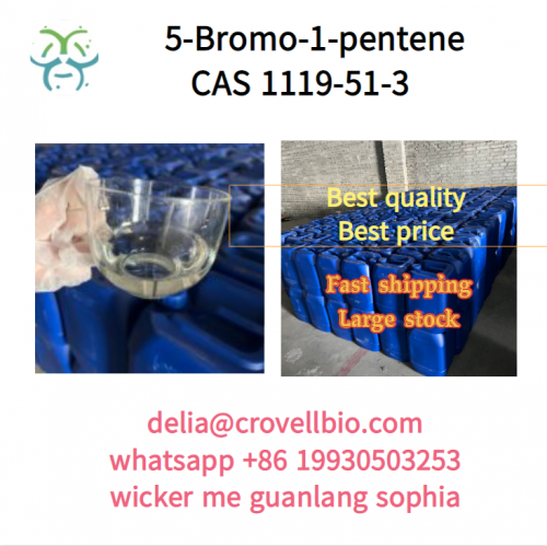 5-Bromo-1-pentene CAS 1119-51-3 supplier in China  (delia@crovellbio.com whatsapp +86 19930503253)