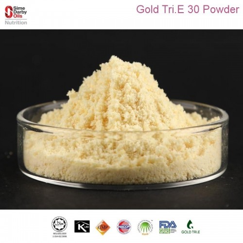Gold Tri.E 30 Powder Certified RSPO Palm Tocotrienol for Health Supplements Yellowish powder