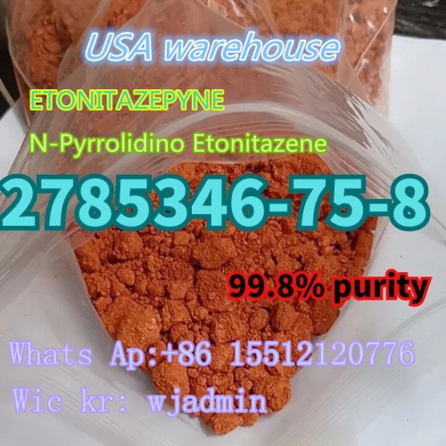 Whatsapp +8615512120776 Factory sell 911-65-9 Etonitazene CAS 2785346-75-8 ETONITAZEPYNE/N-Pyrrolidino Etonitazene