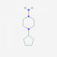 1-AMINO-4-CYCLOPENTYLPIPERAZINE;4-cyclopentylpiperazin-1-amine;1-Piperazinamine,4-cyclopentyl-(9CI);